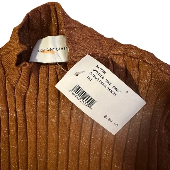 SIGNIFICANT OTHER NWT Goldie Tie-Front Sweater Size 4 - Picture 4 of 6